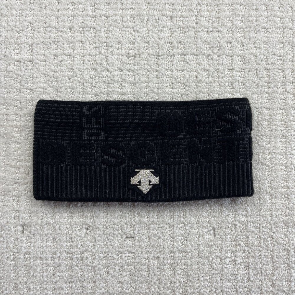 Y2K Descente Headband Winter Training Hairband Abstract Spell out Japan made